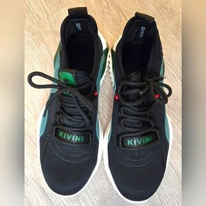 Black and Green Kivini Sneakers - Size 41 (U.S. Size 8.5 Mens / 10 Womens)